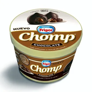 Bocaditos Helados Chomp Chocolate Pote 180 g