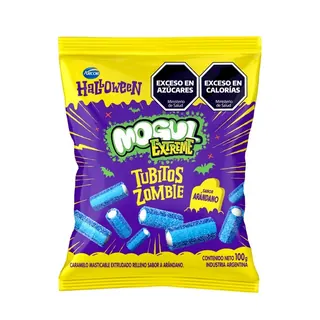 Gomitas Mogul Zombies Mini Tubo Halloween