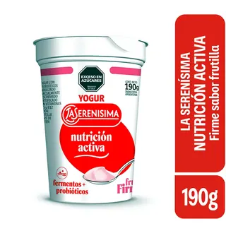 Yogur La Serenísima Nutrición Activa Firme Frutilla 190 g