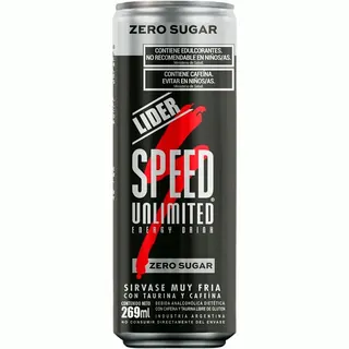 Bebida Energizante Speed Zero Sugar en Lata 269 ml