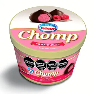 Bocaditos Helados Chomp Frambuesa Pote 180 g