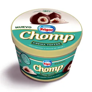 Bocaditos Helados Chomp Crema Toffee Pote 180 g