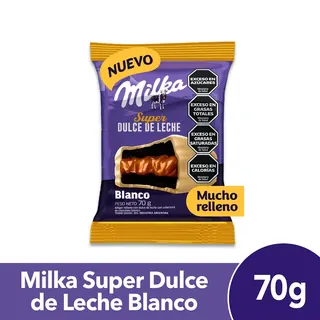 Alfajor Milka Super Dulce de Leche Blanco 70 g