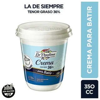 Crema de Leche La Paulina para Batir 350 g