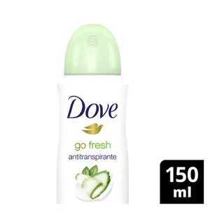 Desodorante Antitranspirante Dove Pepino y Té Verde en Aerosol 150 ml