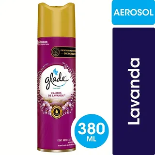 Aromatizante de Ambiente Glade Campo de Lavanda Aerosol 380 ml