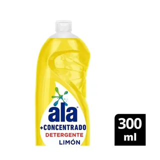 Detergente Ala + Concentrado Limón 300 ml