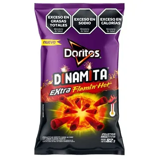 Nachos Doritos Dinamita Extra Flamin' Hot 82 g