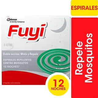 Espiral Insecticida Fuyi Original x 12 u