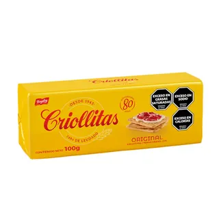 Galletitas Crackers Criollitas 100 g