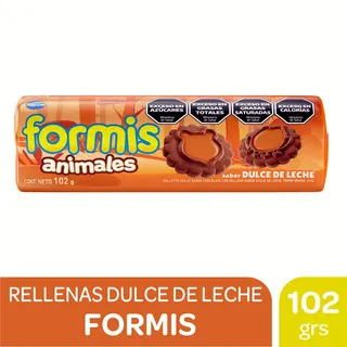 Galletitas Formis Chocolate Rellenas Dulce de Leche 102 g