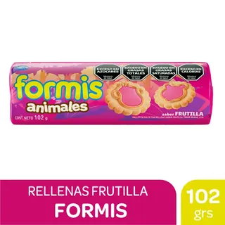 Galletitas Formis Vainilla Rellenas de Frutilla 102 g