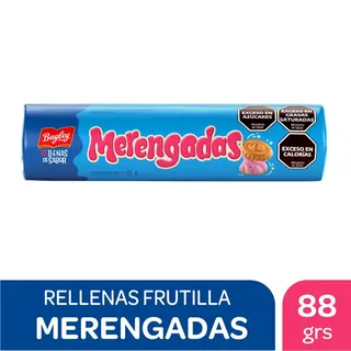 Galletitas Merengadas de Vainilla Rellenas de Frutilla 88 g