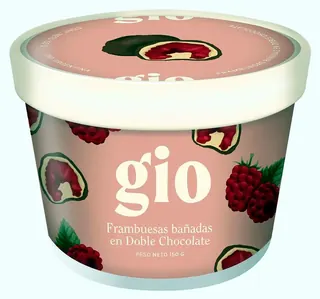 Frambuesas Gio Bañadas en Doble Chocolate 150 g