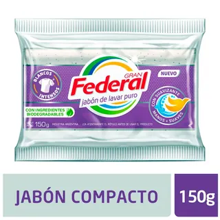 Jabón en Pan Gran Federal con Suavizante 150 g