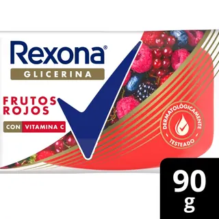Jabón de Tocador de Glicerina Rexona Frutos Rojos 90 g