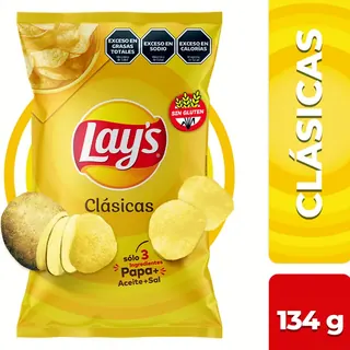 Papas Fritas Lays Clásicas 134 g
