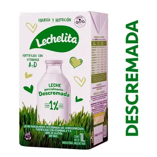Leche Descremada Lechelita 1 L