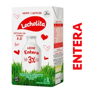 Leche Entera Lechelita 1 L