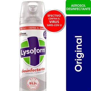 Desinfectante de Ambientes Lysoform Original Aerosol 380 ml