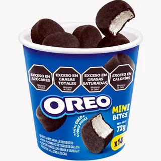 Bocaditos Helados Oreo Pote 14 Unidades
