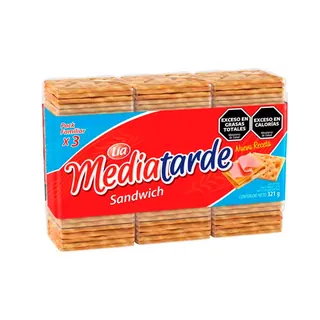 Galletitas de Agua Media Tarde para Sándwich 321 g x3