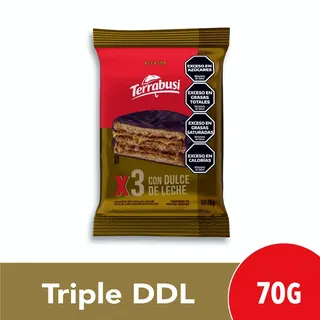 Alfajor Terrabusi Triple Clásico Dulce de Leche 70 g
