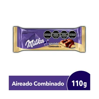 Chocolate Milka Aireado Combinado 110 g