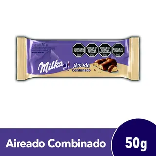 Chocolate Milka Aireado Combinado 50 g