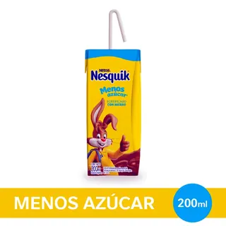 Chocolatada Nesquik Menos Azúcar Lista para Tomar 200 ml