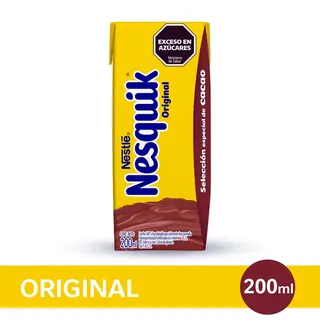 Chocolatada Nesquik Original Lista para Tomar 200 ml