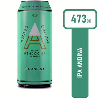 Cerveza Rubia Andes Origen IPA Lata 473 ml