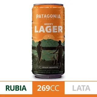 Cerveza Patagonia Hoppy Lager Lata 269 ml