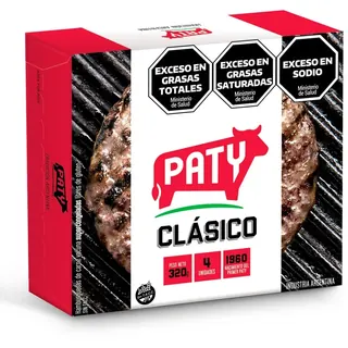 Hamburguesa Paty Clásica en Caja x 4 Unidades