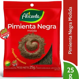 Pimienta Negra Molida Alicante 25 g
