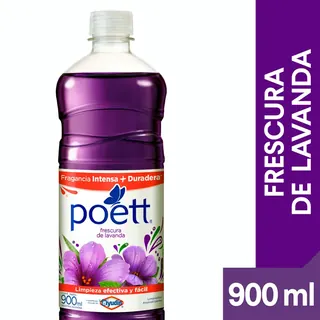 Limpiador Líquido Aromatizante Poett Frescura de Lavanda 900 ml