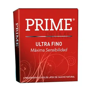 Preservativos Prime Ultra Fino 3 u