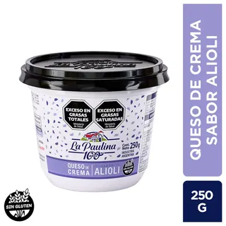 Queso Crema La Paulina Sabor Alioli 250 g