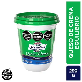 Queso Crema La Paulina Equilibrio Light 290 g