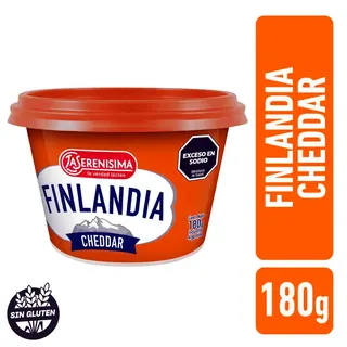 Queso Untable Finlandia Cheddar 180 g