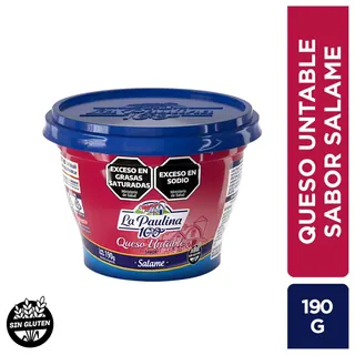 Queso Untable La Paulina Salame 190 g