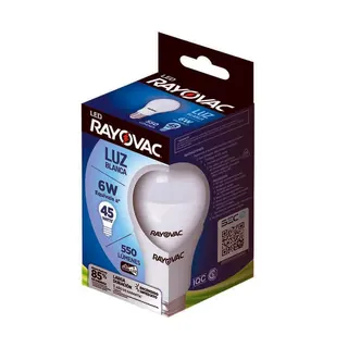 Lámpara LED Rayovac Bulbo 6 W Luz Blanca E27