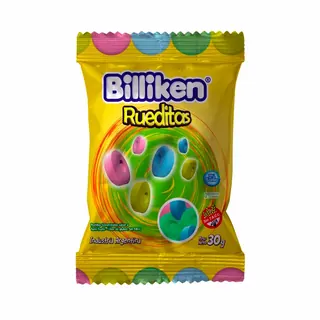 Pastillas Billiken Rueditas 30 g