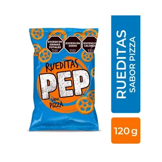 Snack Pep Rueditas Sabor Pizza 120 g