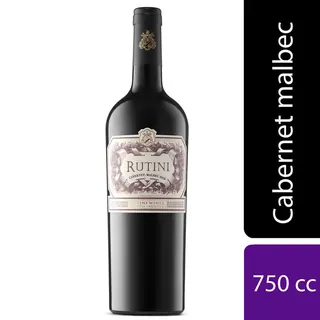 Vino Tinto Cabernet Malbec Rutini 750 ml