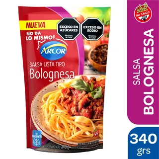 Salsa Bolognesa Arcor 340 g