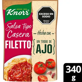 Salsa Lista Filetto Knorr 340 g
