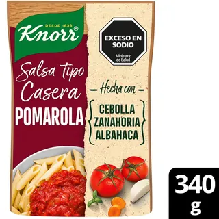 Salsa Pomarola Tradicional Knorr 340 g