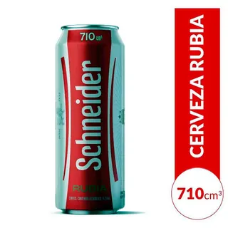 Cerveza Rubia Schneider Latón 710 ml